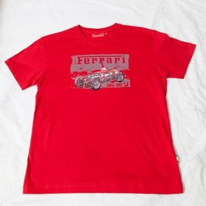 Boys Ferrari shirt italy‎ flag size 10